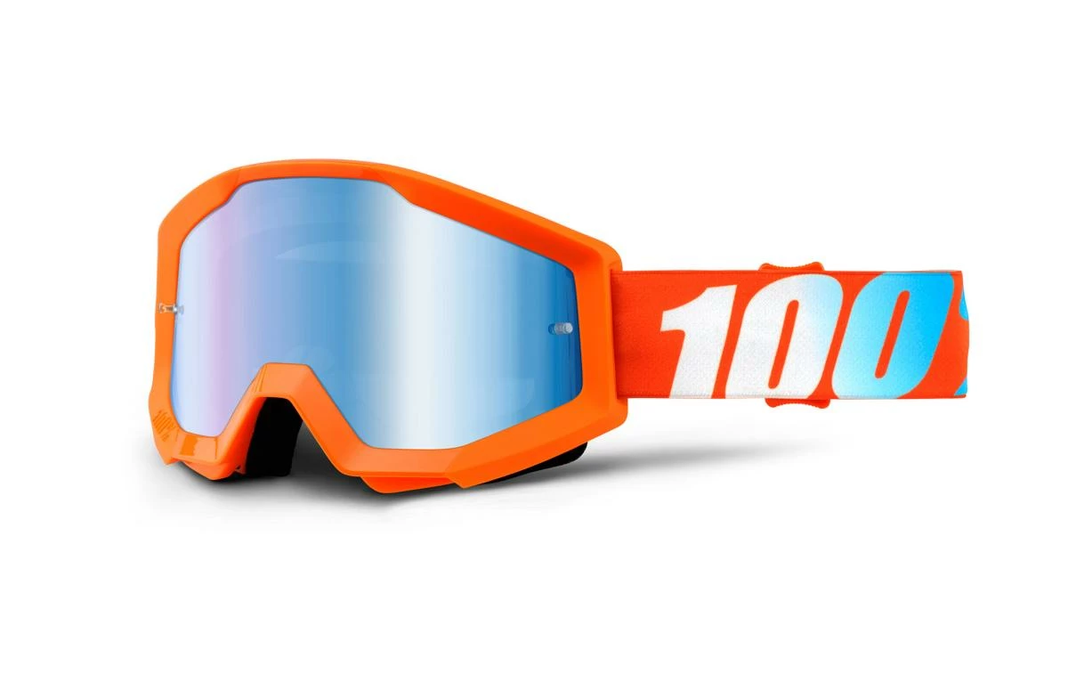 Masque 100% Strata Orange Ecran Miroir Bleu 1 Masque 100% Strata Orange Ecran Miroir Bleu