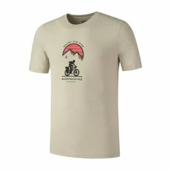 T-Shirt SHIMANO Yama Olive Rouge