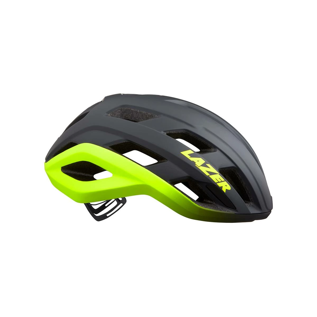 Casque De Vélo LAZER Strada KC Gris Foncé Jaune Fluo 1 Casque De Vélo LAZER Strada KC Gris Foncé Jaune Fluo